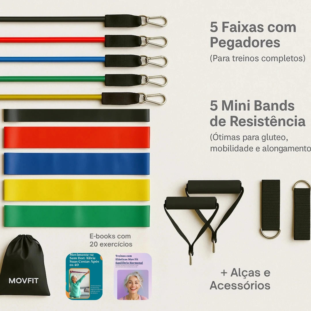 Kit 10 Peças de Elásticos + (E-books Exclusivos)